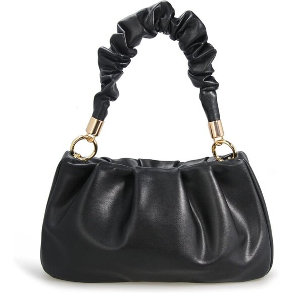 Handbags - Women Shoulder Handbag Soft Vegan Leather Hobo Chain Cross body Bag